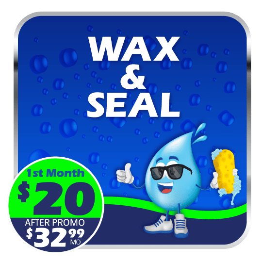 Wax & Seal Offer at just $20 for 1st month at ClearWater Express Car Wash