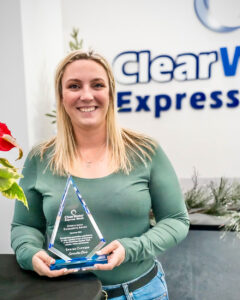 Samantha Davis Won Operation Excellence Awards at Clear Water Car Wash Center in Spring Cypress, TX 