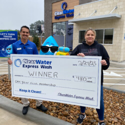 ClearWater Express Wash - Conroe TX - One Year Membership Giveaway Winner ClearWater Express Wash - Conroe TX - One Year Membership Giveaway Winner